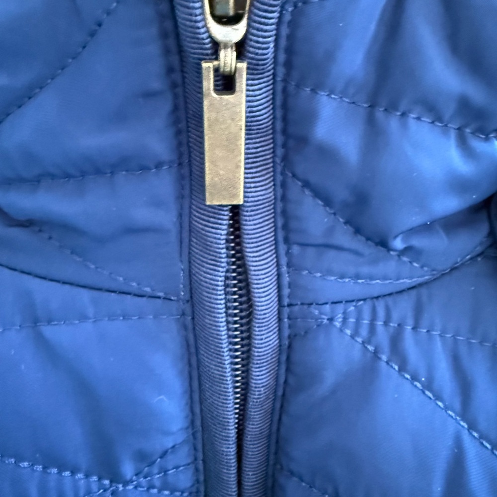 Navy Quilted Jacket - image 7